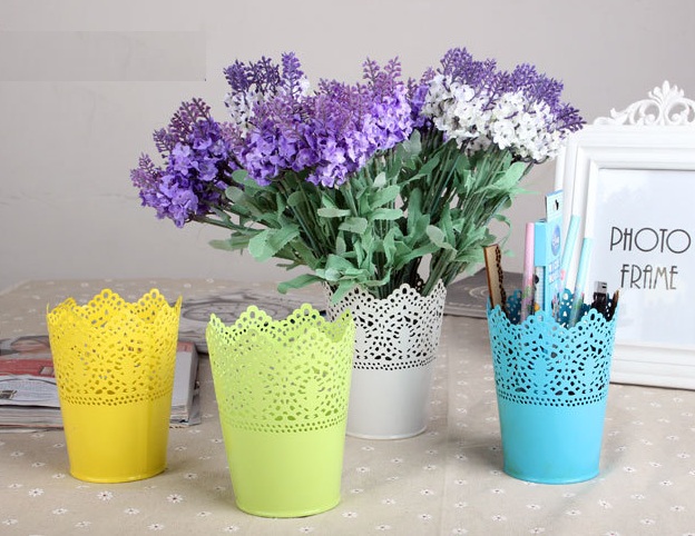 chậu thiếc cắm hoa